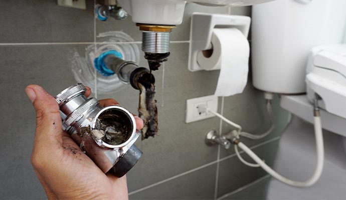 Clogged drain