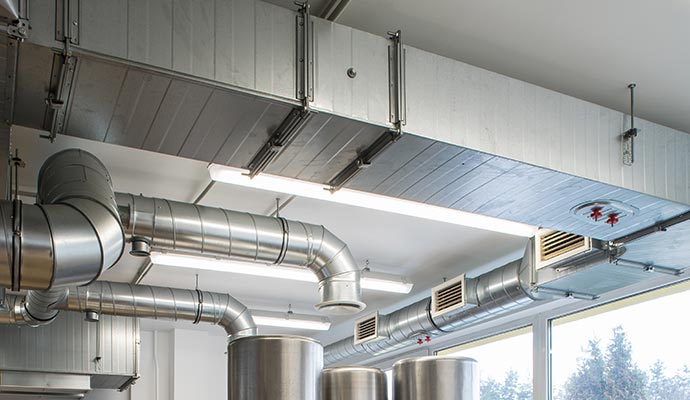 Installed clean duct system