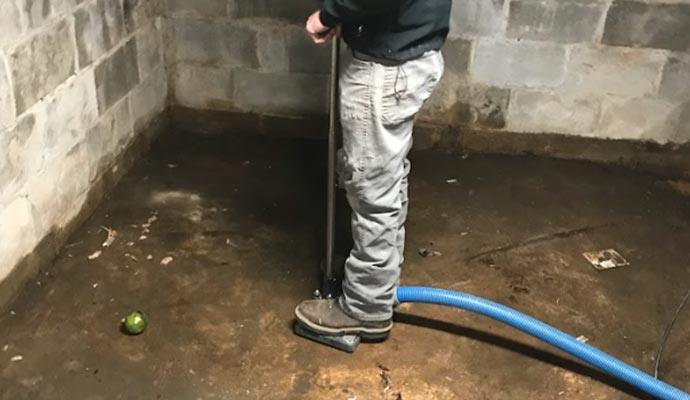 Flooded basement
