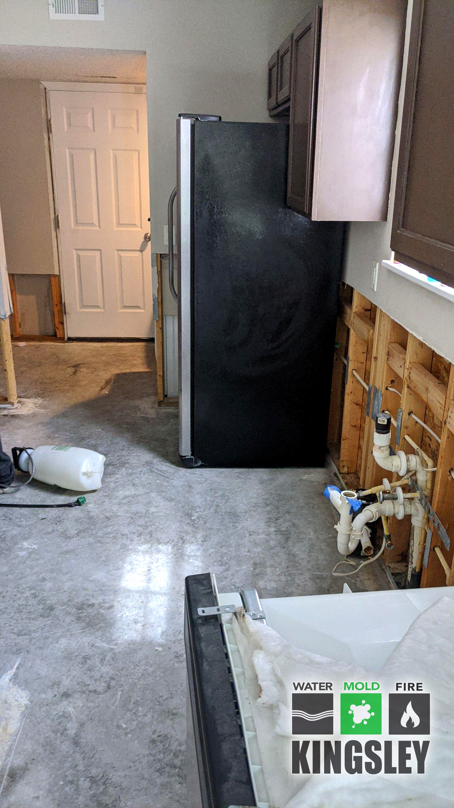 HVAC Closet Moisture and Mold Cleanup