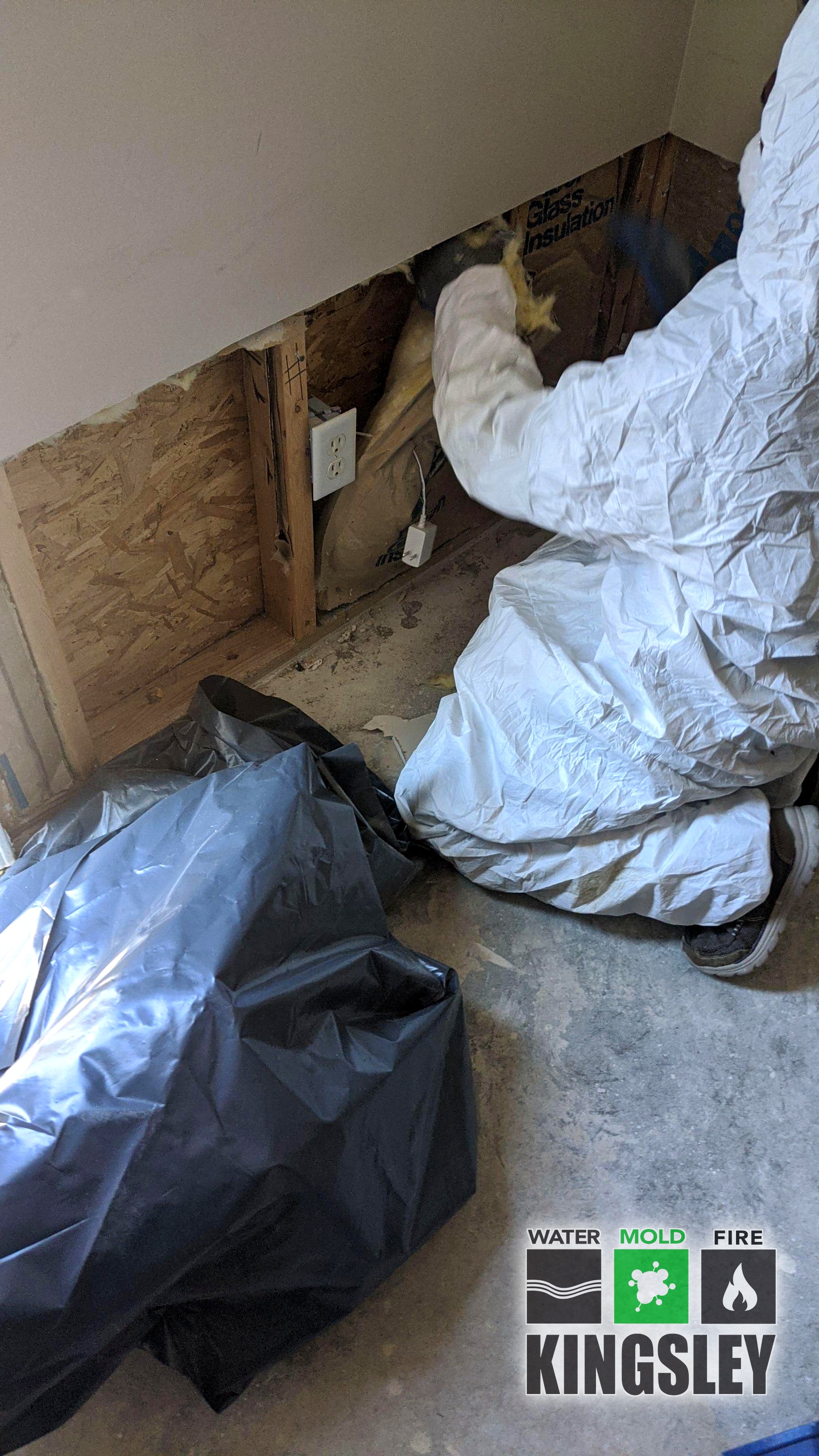 Doorway Subfloor Water Damage Cleanup
