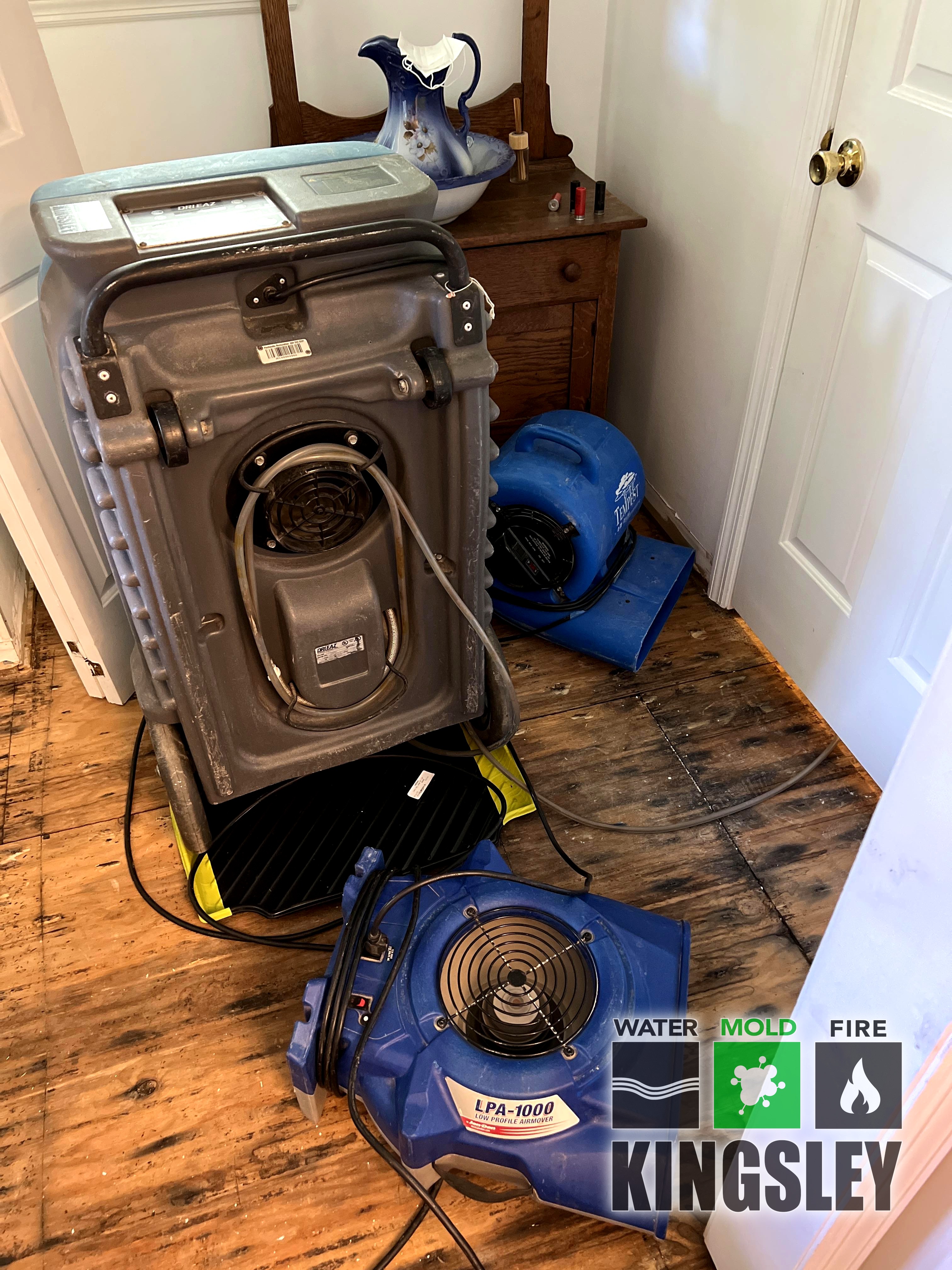 Doorway Subfloor Water Damage Cleanup