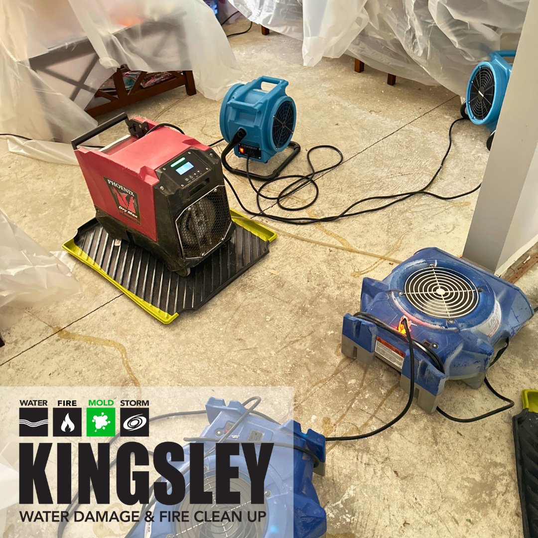 Water Mitigation Emergency Response Setup