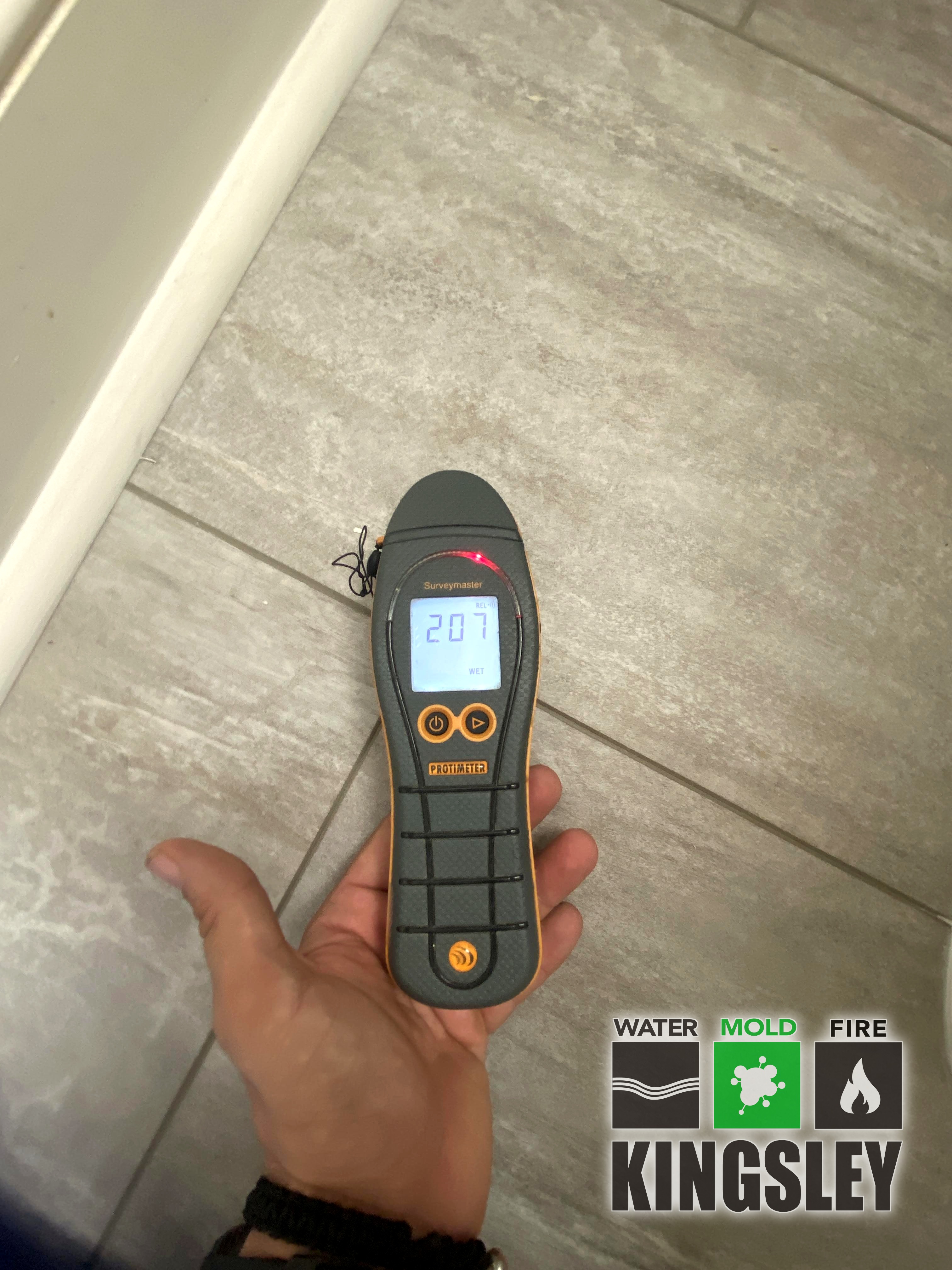 kingsley tile moisture meter inspection mapping chapin sc