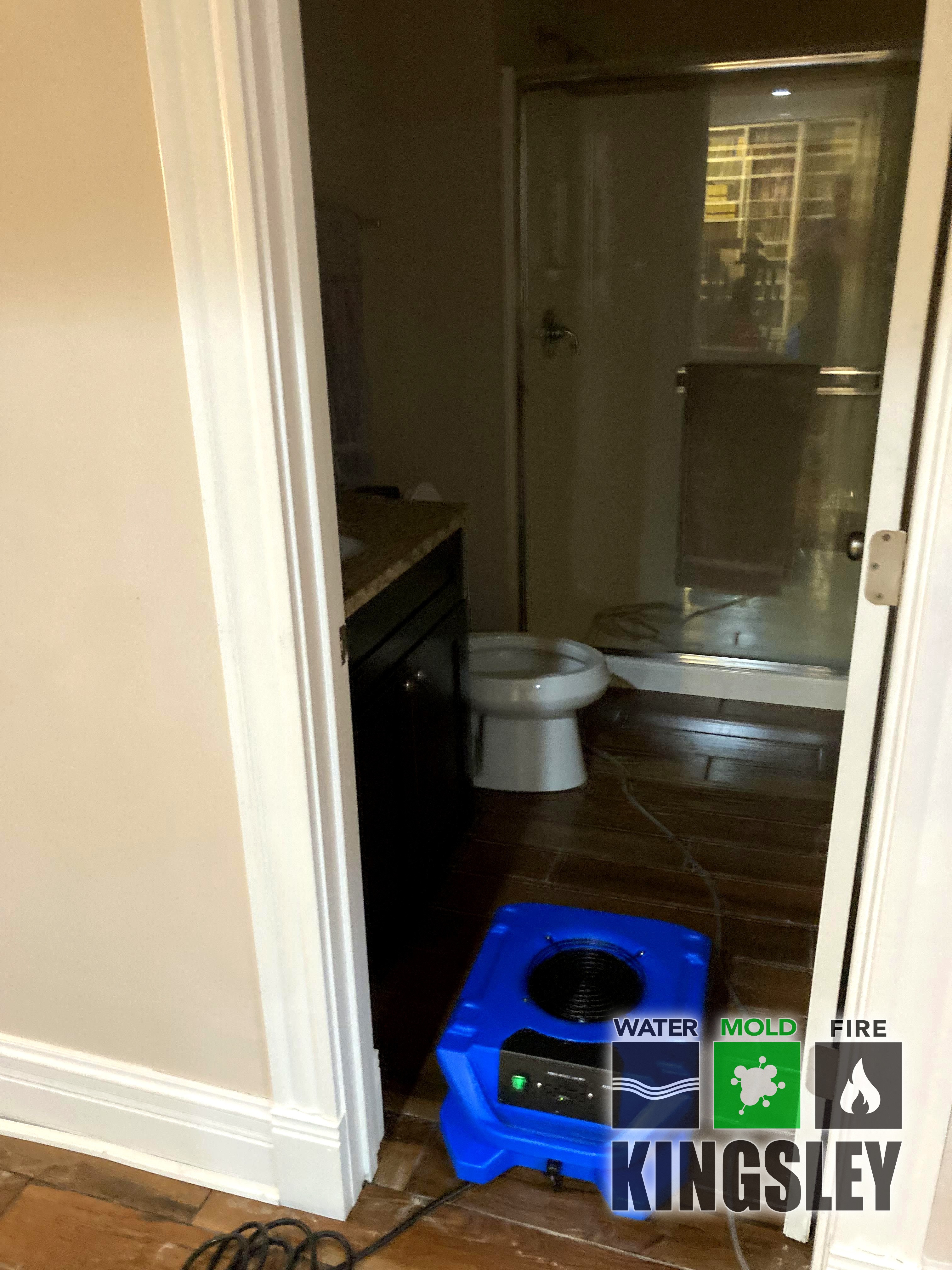 kingsley bathroom air mover water damage drying chapin sc
