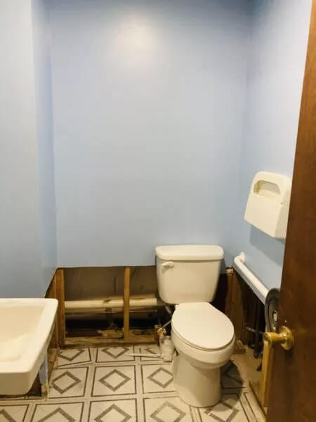 Water Damaged Bathroom