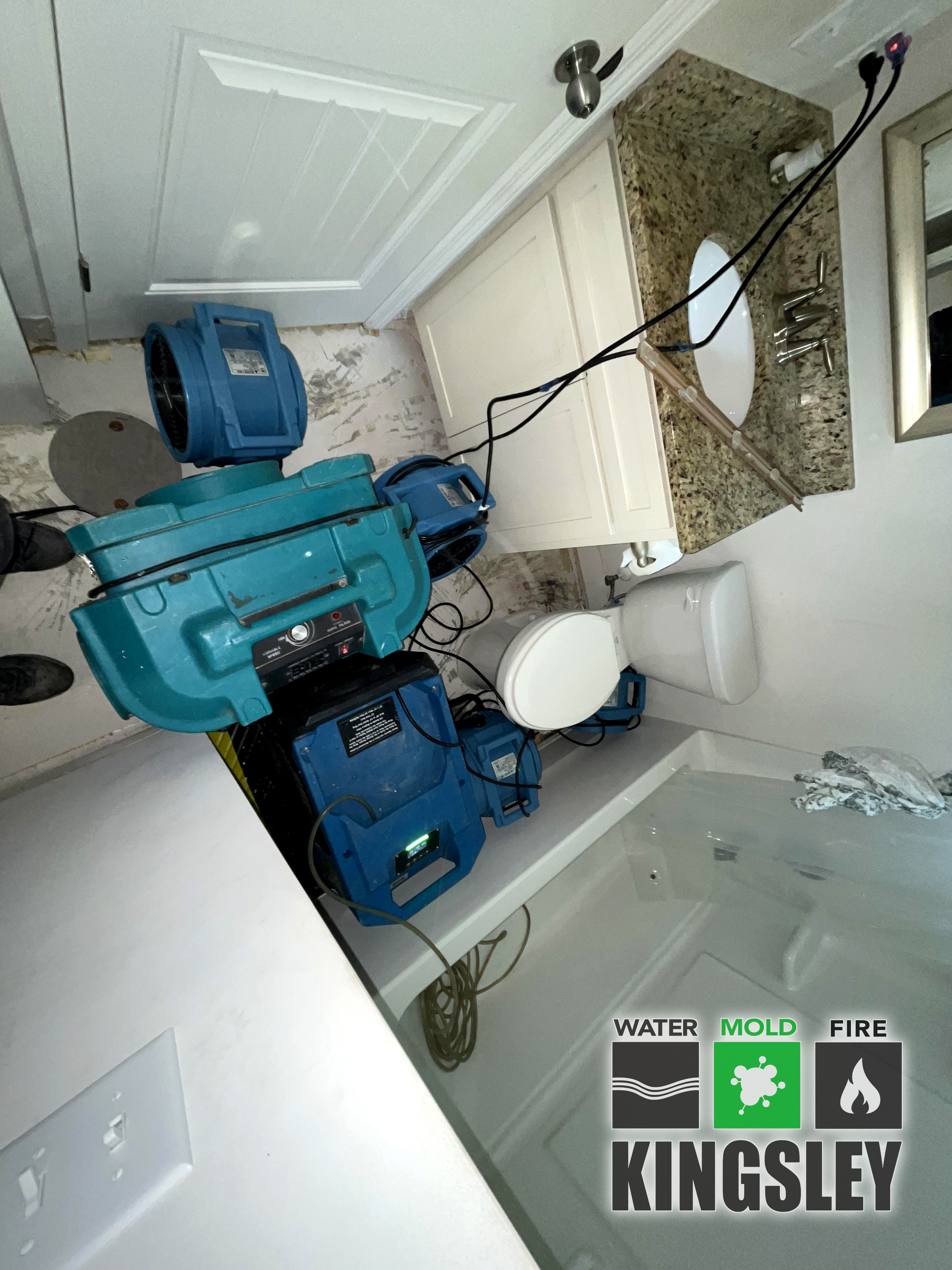 Hardwood Structural Drying with Air Movers