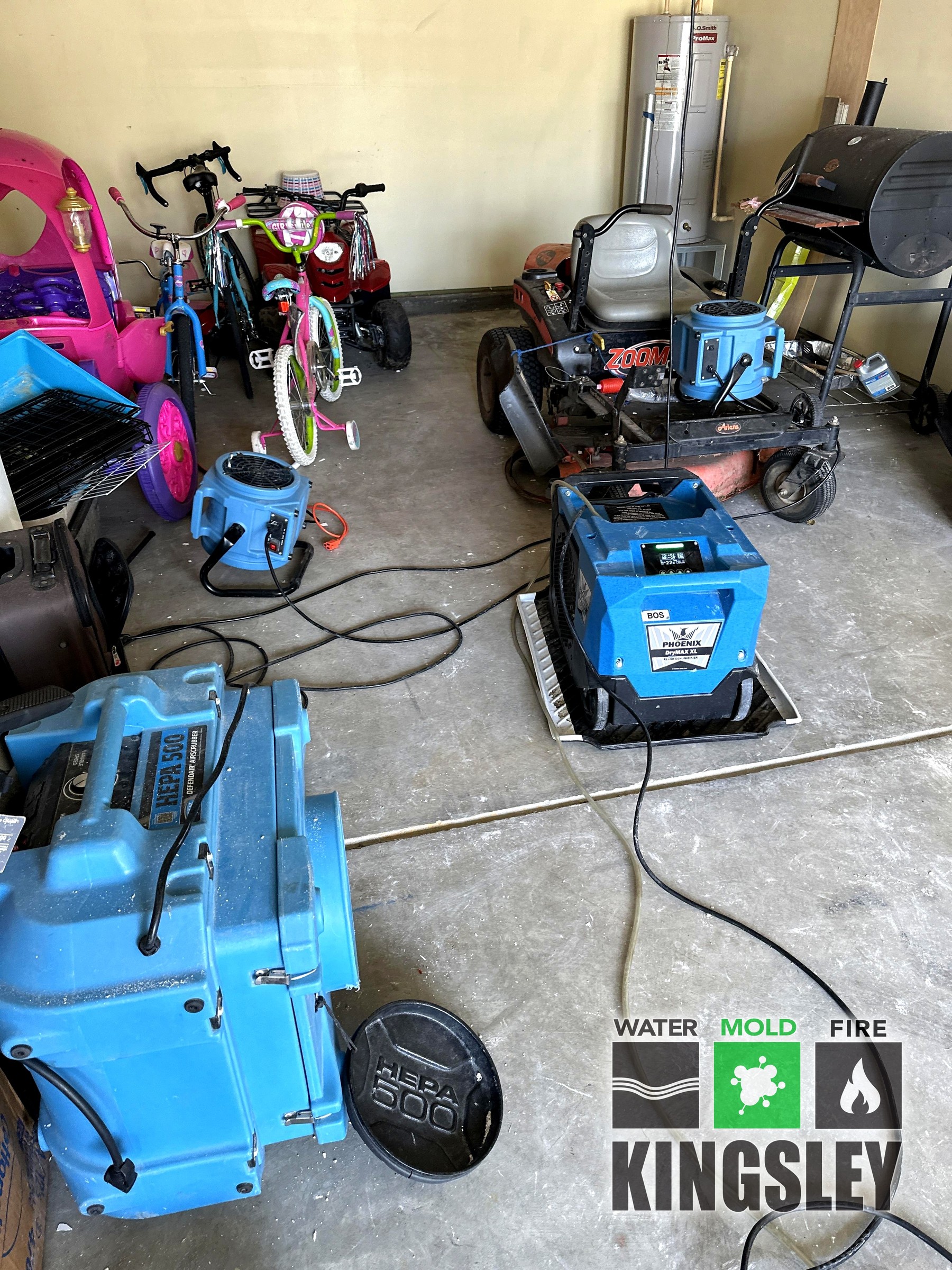 Water Mitigation Emergency Response Setup restoration work documented in Irmo, SC