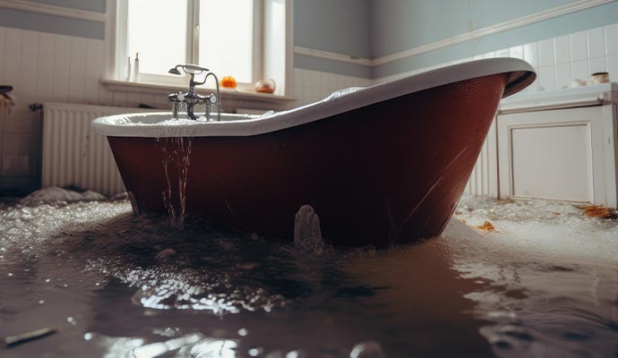 Shower and tub overflow