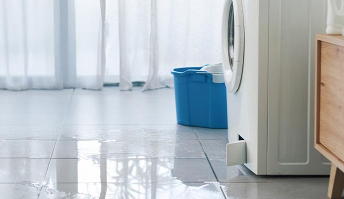 Appliance leaking water on the floor 