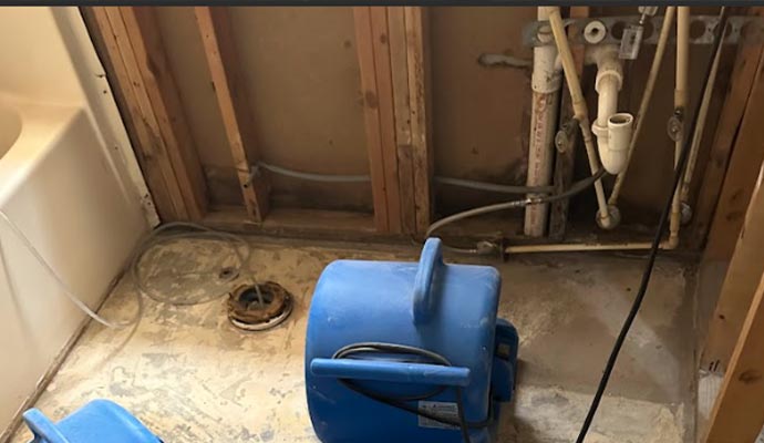 Clogged water pipe