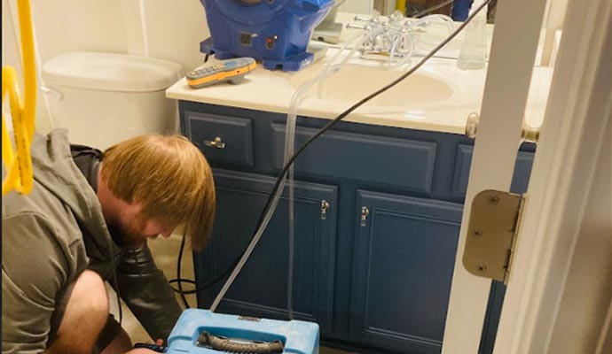 Professional plumbing damage restoration service