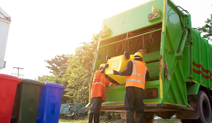 Professional waste disposal service