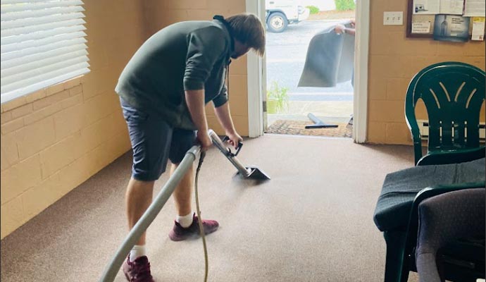 Damage carpet