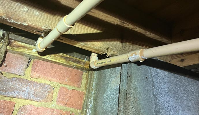 Broken pipe damage