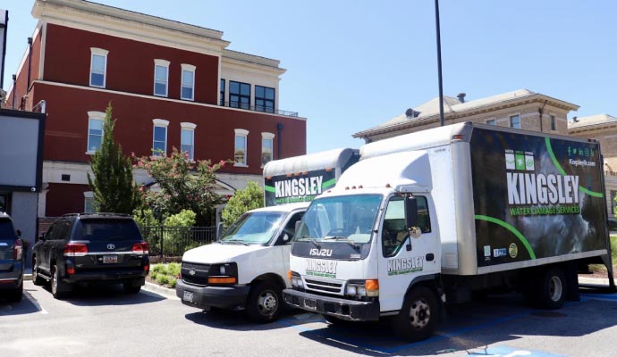 Kingsley Water Damage & Fire Cleanup service vehicle