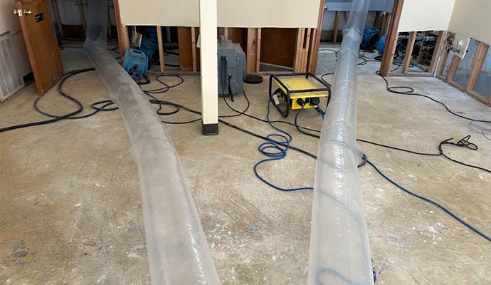 Water damage restoration equipment